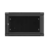 Sienas stiprinājuma 19 inch skapis 6U 600x600 melns