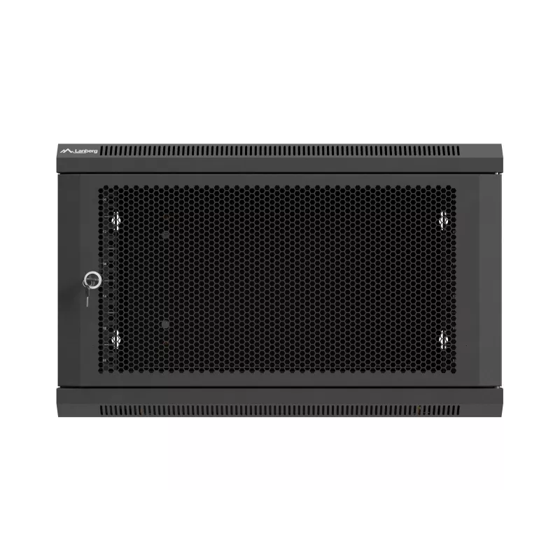 Sienas stiprinājuma 19 inch skapis 6U 600x600 melns