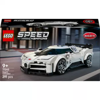 LEGO konstruktors Bugatti Centodieci Speed Champions 77240 — 291 gabali, 1 minifigūra, vecumam 9+