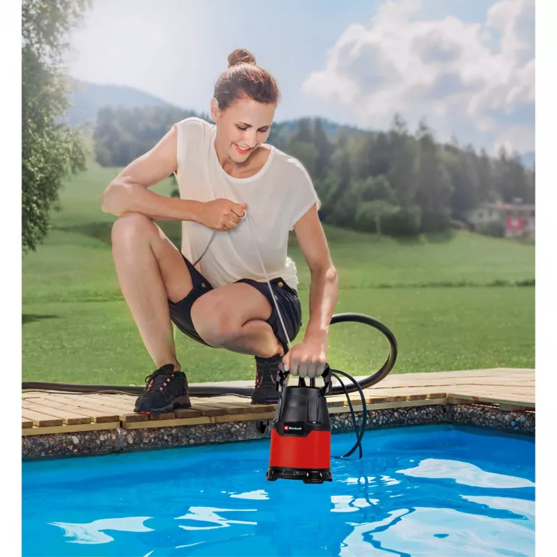 Einhell GC-SP 2275 dzidra ūdens sūknis, iegremdējamais/spiediena sūknis (sarkans/melns, 220 W)