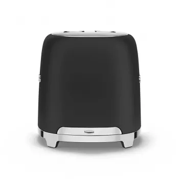 Smeg TSF01BLMEU 2 Slots Grauzdētājs Melns Nerūsējošais Tērauds 50's Stils