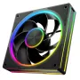 Datora korpusa ventilators MODECOM VOLCANO LOOP 120 ARGB Reverse Fan Melns 120 mm PWM 400–1400 RPM ARGB savienotājs