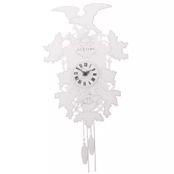 NeXtime sienas pulkstenis 2988 Cuckoo Weeble, 41x21 cm, balts