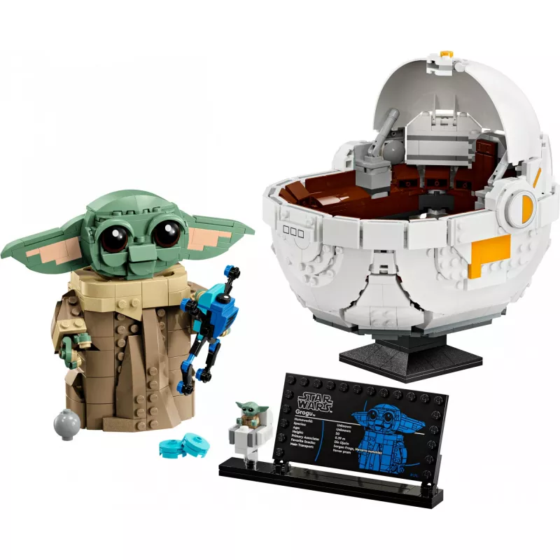 LEGO STAR WARS 75403 Grogu ar peldošu ratiņu