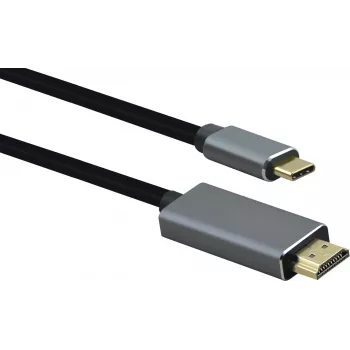 Helos Premium USB 3.1 Type-C uz HDMI kabelis 1,8 m melns