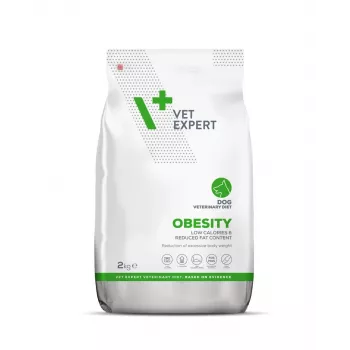 Sausā suņu barība VETEXPERT Veterinary Diet Obesity 2 kg — svara kontrole pieaugušiem suņiem, mājputni, olbaltumvielas 30%, tauki 6.5%