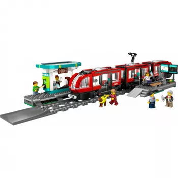 LEGO City tramvajs un stacija – būvējams komplekts bērniem no 7 gadiem