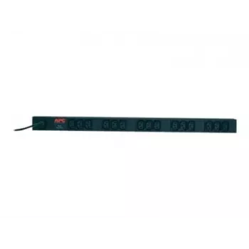 APC RACK PDU BASIC ZERO U 10A 230V strāvas sadalītājs 15 kontaktligzdas 0U Melns