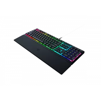 Razer Ornata V3 RGB spēļu tastatūra, melna, pilnizmēra, vadu, meha-membrānas slēdži
