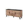 Cama sideboard LOTTA 150 2D3S wotan oak + mat Melns