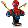 LEGO Marvel kolekcionējams krūšutēls Dzelzs Zirnekļcilvēks 76326, 379 gabali, 18+ demonstrācijas modelis, 170×200×110 mm