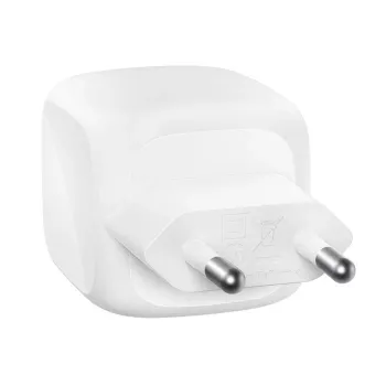 Belkin BoostCharge Pro - Barošanas bloks - GaN - 50 W - Ātrā uzlāde - 2 izejas porti (2 x USB-C)