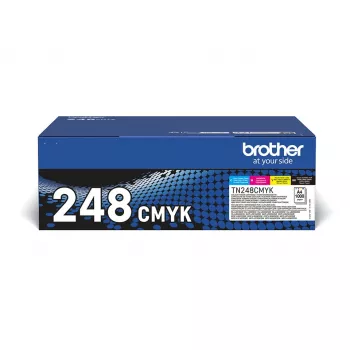 Brother TN-248VAL toneru komplekts 4 gab. Oriģināls Melns, Ciāns, Fuksīns, Dzeltens