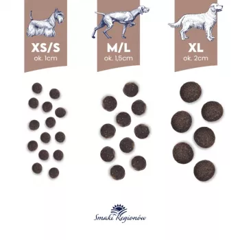 BALTICA regional flavours Small breeds Brieža gaļa ar meža ogām - sausā suņu barība - 1kg