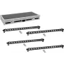 Apgaismojuma komplekts EUROLITE PIX-16 QCL 4x LED gaismas stienis ar transporta kasti