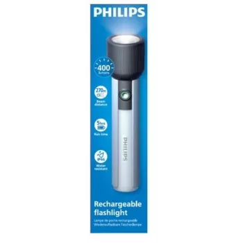 Philips Rechargeable USB-C 400 lm 2000 mAh – pārnēsājams LED rokas lukturis
