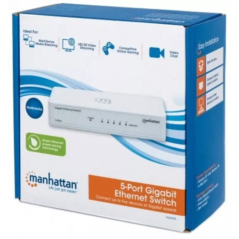 Manhattan 5-Port Gigabit Ethernet Slēdzis