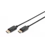 Savienojuma kabelis DisplayPort ar fiksatoru 1080p 60Hz FHD Tipa DP / DP M / M melns 3m