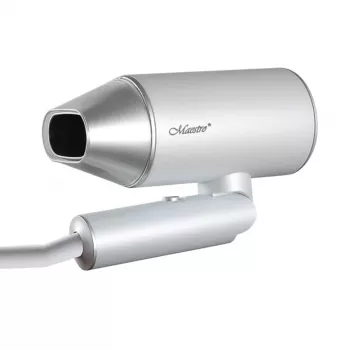 Fēns Maestro MR-213 2100W salokāms rokturis, 2 ātrumi, aukstā poga, dubultsienu koncentrators, sudrabs