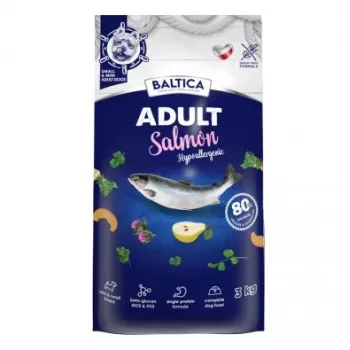 BALTICA Excellent Hypoalerģiska pieaugušo mazo šķirņu suņu barība ar lasi - sausā barība - 3kg