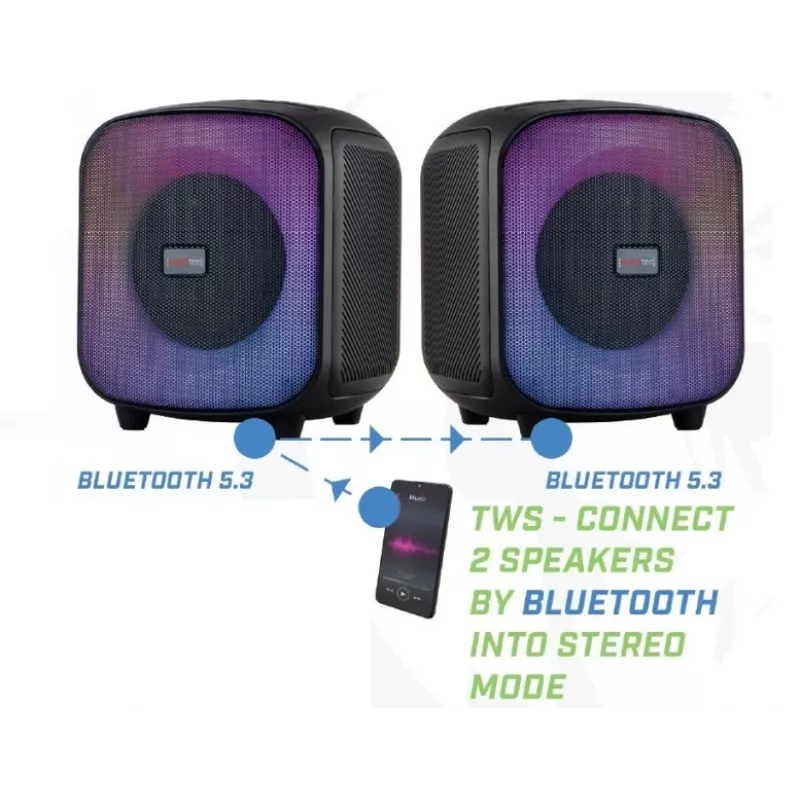 REBELTEC PowerCUBE 500 Bluetooth skaļrunis FM/USB