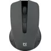 Bezvadu optiskā pele DEFENDER MM-935 RF, ambidextrous, 1600 DPI, pelēka, USB uztvērējs, AAA baterijas
