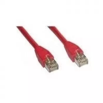 Wentronic Goobay CAT 6 savienojuma kabelis, S/FTP (PiMF), sarkans, 7,5 m - bezhalogēna LSZH, varš (68282)