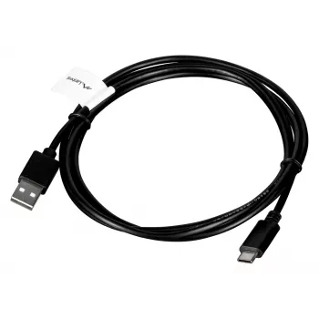 USB A uz USB C kabelis LANBERG CA-USBO-20CU-0018-BK — USB 2.0, 1.8 m, Melns