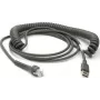 Datalogic USB kabelis, Type-A, spirālveida, 3,6m (CAB-467)