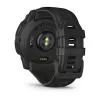 Garmin Instinct 3 Solar Tactical Edition 50 mm viedais pulkstenis, melns, ar silikona siksniņu