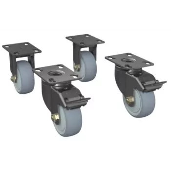 Riteņi serveru statīviem Zebra CS-RAC-WHEEL komplekts 30–60 pozīciju statīviem