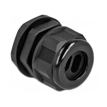 Kabeļu ievads DeLOCK 60393 Melna Plastmasa 2 gab
