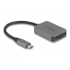 DeLOCK USB Type-C karšu lasītājs Alumīnijs SD Micro SD 5000 Mbit/s