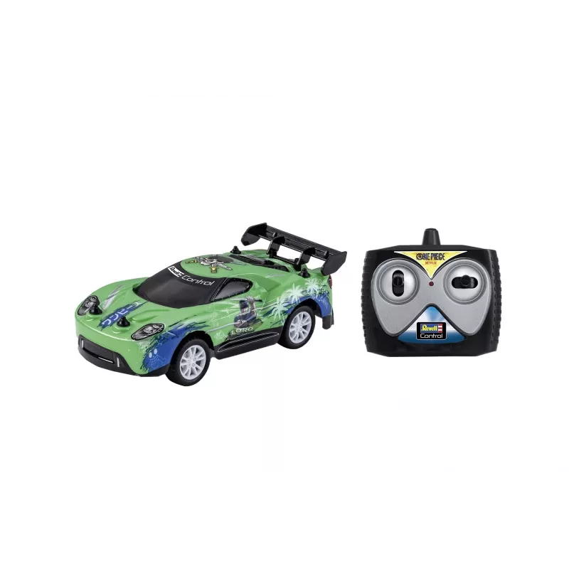 RC rallija auto REVELL One Piece Zoro – tālvadības modelis, kolekcionāra tematiskais dizains