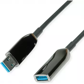 ROLINE USB kabelis 12.04.1077 20m USB 3.2 Gen 1 Melns