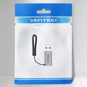 Vention USB 3.0 vīrišķais uz USB-C sievišķo adapteris pelēks alumīnija sakausējums