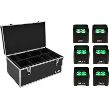 LED truss gaismekļu komplekts EUROLITE TL-4, 6 gab., ar transporta koferi