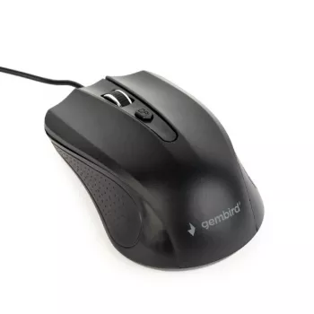 Optiskā pele melna USB 1.8m kabelis