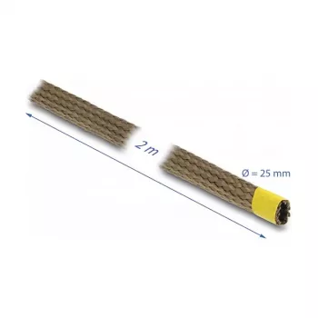 Kabeļa uzmava DeLOCK 20889 Brūna Bazalta šķiedra 2.5 cm