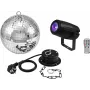 Disko bumbas komplekts EUROLITE 20 cm ar motoru un PST-5 QCL Spot LED