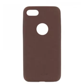 Tellur Slim Synthetic Leather vāciņš iPhone 8 — brūns