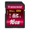Transcend 16GB SDHC Class 10 UHS-I 600x atmiņas karte TS16GSDHC10U1
