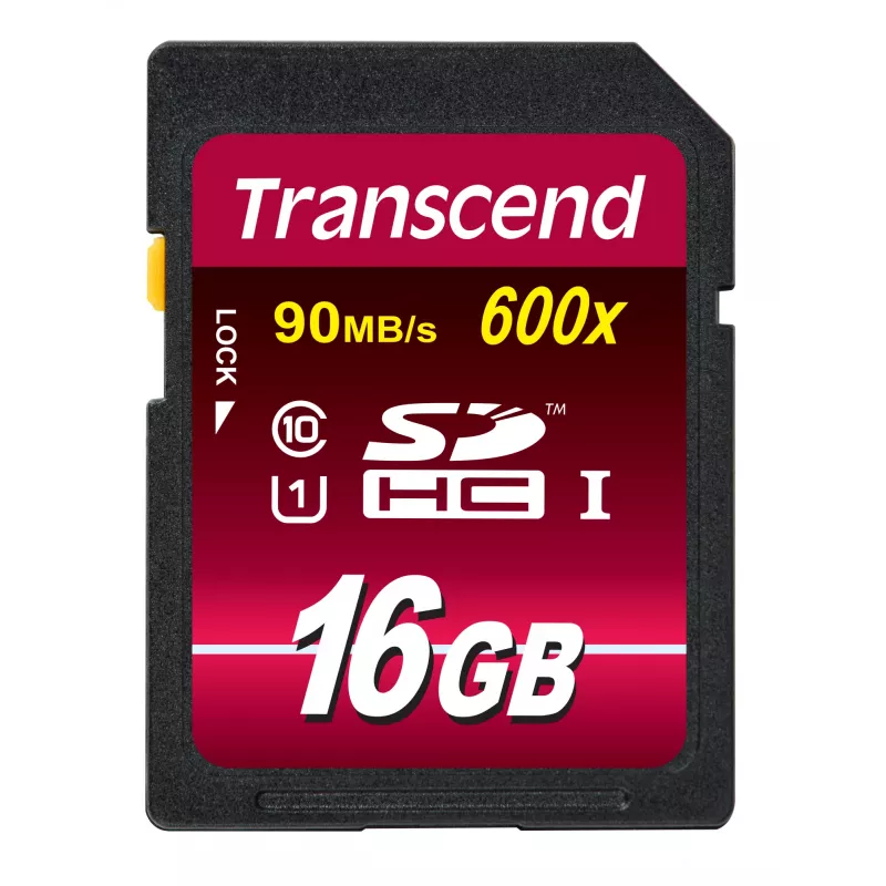 Transcend 16GB SDHC Class 10 UHS-I 600x atmiņas karte TS16GSDHC10U1