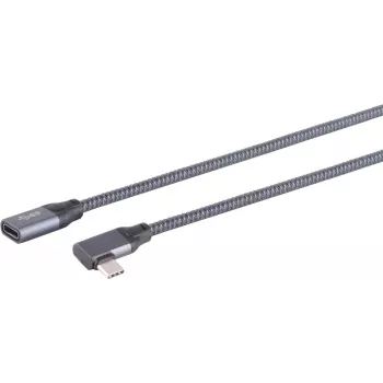 ShiverPeaks USB kabelis S/CONN 13-56030 USB 3.2 Gen 2x2 2m USB C Pelēks