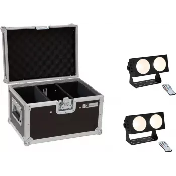 LED gaismu komplekts EUROLITE CBB-2 COB WW 2x ar koferi