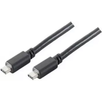 USB kabelis ShiverPeaks BS77140-1.5 1,5m USB 3.2 Gen 2 Melns