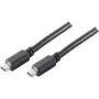 USB kabelis ShiverPeaks BS77140-1.5 1,5m USB 3.2 Gen 2 Melns
