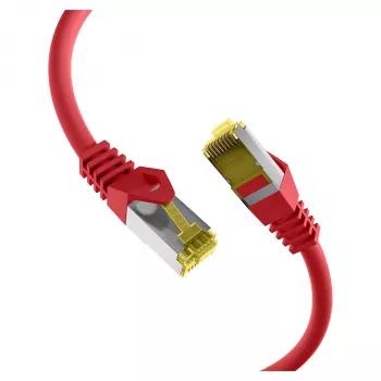 EFB-Elektronik RJ45 Patch Kabelis Cat.6A S/FTP LSZH Cat.7 Raw Sarkans 0,15m (MK7001.0,15R)