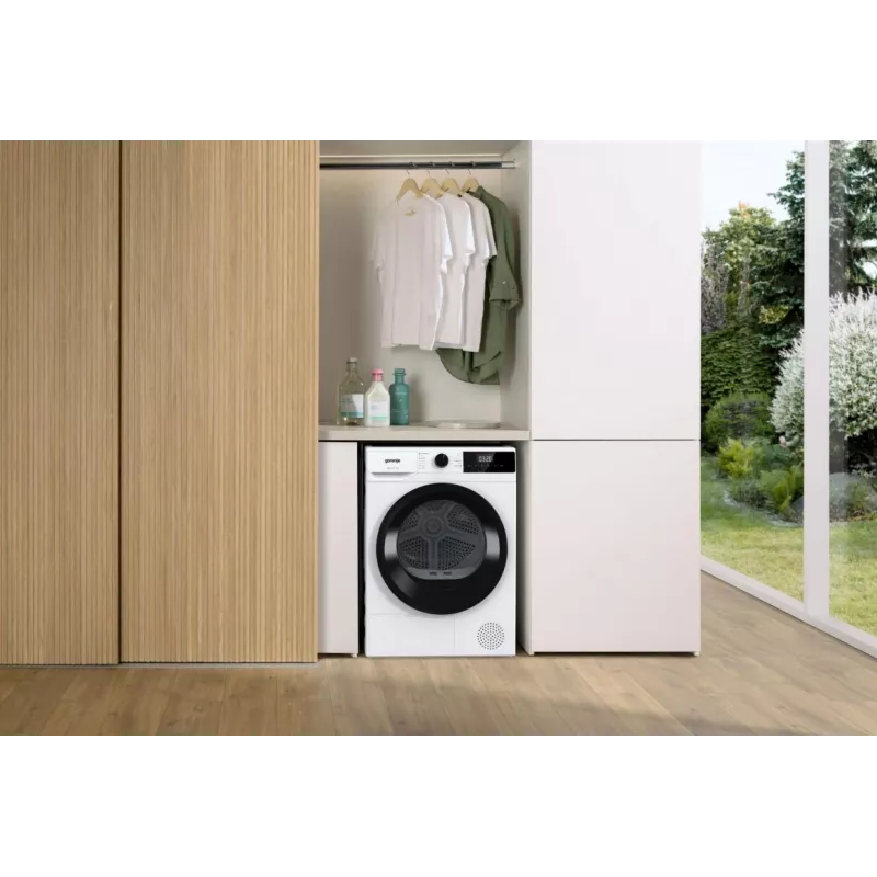 Gorenje žāvētājs D2HNE7E | Enerģijas klase E | Priekšējā ielāde | 7 kg | Siltumsūknis | LED | Dziļums 51 cm | Balts