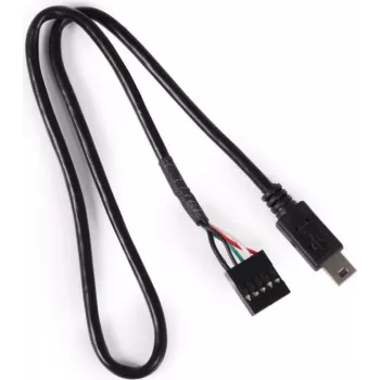 Alphacool 18171 Mini-USB uz mātesplates 5-pin kabelis 0,4 m Melns